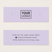 Lila Visitenkarte für soziale Medien (Vorne & Hinten)