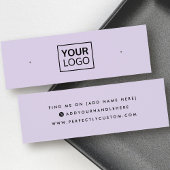 Lila Visitenkarte für soziale Medien