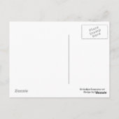 Lila Vogel Daisy Blume Niedlich Postkarte (Rückseite)