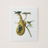 Lila Vögel Martins John James Audubon von Amerika Puzzle (Vertikal)