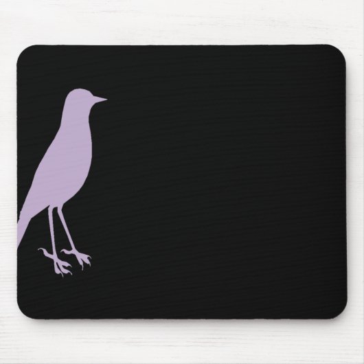 Lila Vogel Mousepad (Vorne)