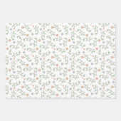 Lila Vögel und Berries Bridal Geschenkpapier Set (Vorderseite 2)