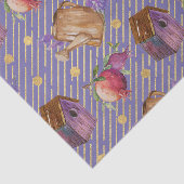 Lila Vogelhaus (Design 2 der Lila Serie) Seidenpapier (Ausschnitt)