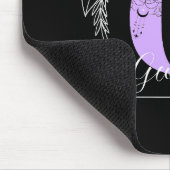Lila Vollblutschmetterlingsmaske - Letter G Mousepad (Ecke)
