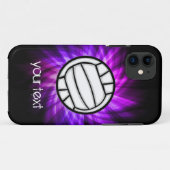 Lila Volleyball Case-Mate iPhone Hülle (Rückseite (Horizontal))