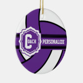 Lila Volleyball | DIY Text Keramikornament (Rechts)