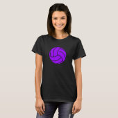 Lila Volleyball FrauenT - Shirt (Vorne ganz)