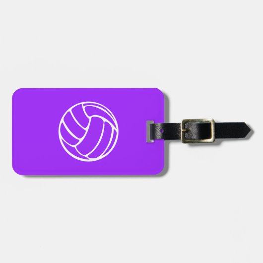 Lila Volleyball-Gepäck-Umbau Gepäckanhänger (Vorderseite horizontal)