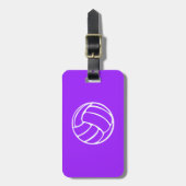 Lila Volleyball-Gepäck-Umbau Gepäckanhänger (Vorderseite vertikal)
