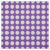 Lila Volleyball-Holzfußboden Gemustert Stoff (Muster)