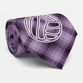 Lila Volleyball Krawatte (Gerollt)