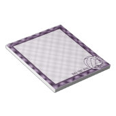 Lila Volleyball Notizblock (angewinkelt)