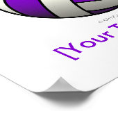 Lila Volleyball Poster (Ecke)