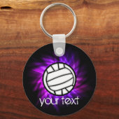 Lila Volleyball Schlüsselanhänger (Vorderseite)