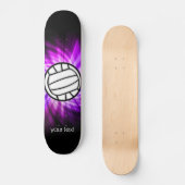 Lila Volleyball Skateboard (Vorderseite)