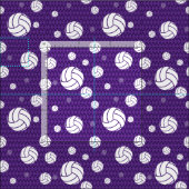 Lila Volleyball Zickzack Gemustert Stoff (Kachel)