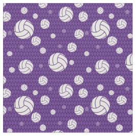Lila Volleyball Zickzack Gemustert Stoff
