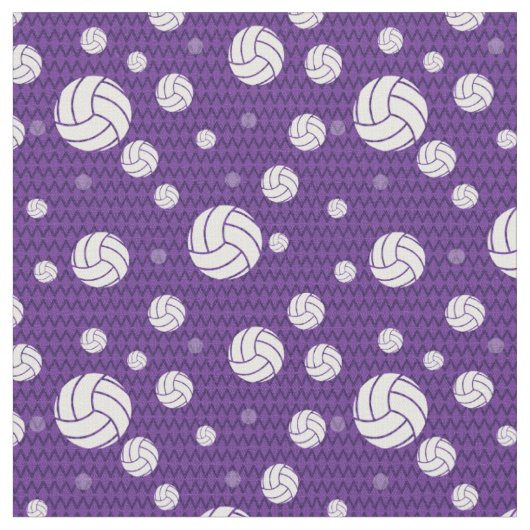 Lila Volleyball Zickzack Gemustert Stoff (Nahaufnahme)