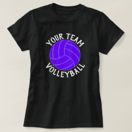 Lila Volleyballmannschaft, Spieler und T - Shirt N