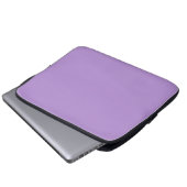 Lila (Vollfarbe) Laptopschutzhülle (Vorne Knopf)