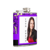 Lila Vorlage für Blumenstaub Flachmann (Rechts)