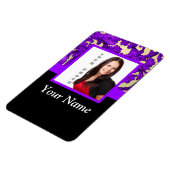 Lila Vorlage für Blumenstaub Magnet (Linke Seite)