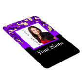 Lila Vorlage für Blumenstaub Magnet (Rechte Seite)