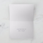 Lila Vorrat der Küche Brautparty Danke (Innenseite)