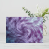 Lila Vortex-Einladung Einladung (Stehend Vorderseite)