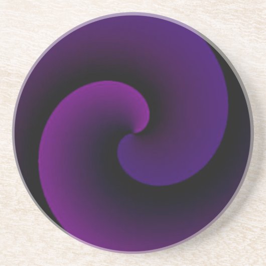 Lila Vortex Getränkeuntersetzer (Vorne)