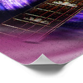 Lila Vortex Guitar Grip Poster (Ecke)
