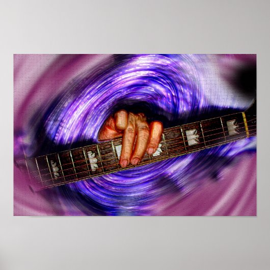 Lila Vortex Guitar Grip Poster (Vorne)