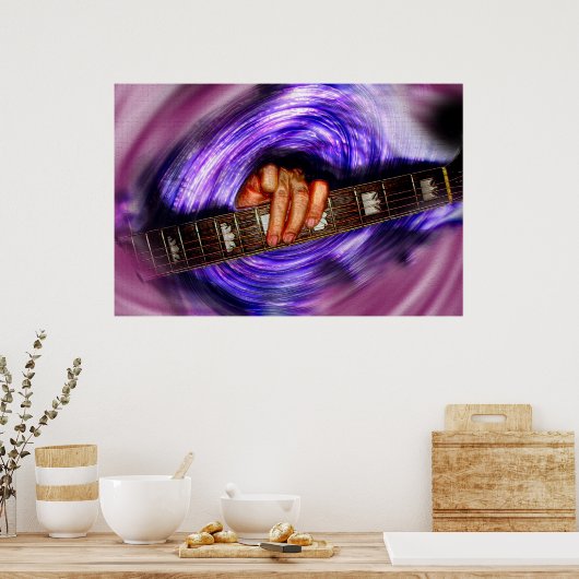 Lila Vortex-Kunstdruck Poster (Küche)