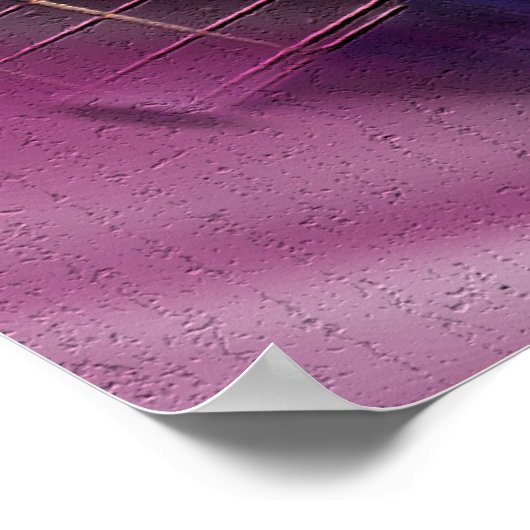 Lila Vortex-Kunstdruck Poster (Ecke)
