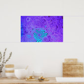 Lila Vortex Maze Poster (Küche)