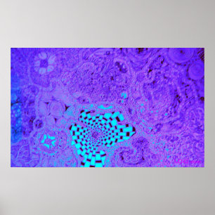 Lila Vortex Maze Poster