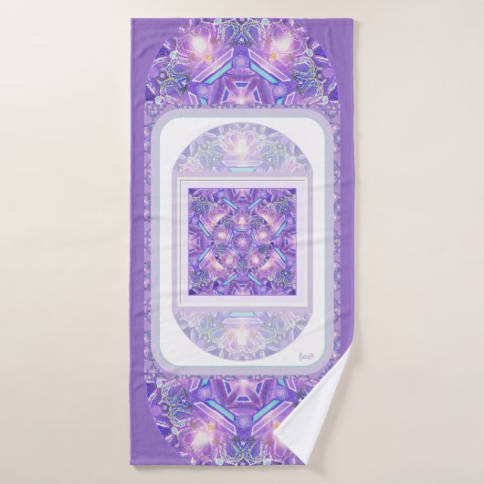 Lila W1 Badehandtuch (Badehandtuch)