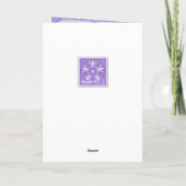 Lila W1-Blindkarte Dankeskarte (Rückseite)