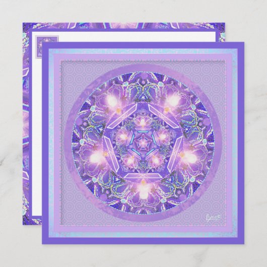 Lila W1-Blindkarte Karte (Vorne/Hinten)