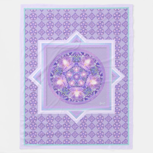 Lila W1 Fleecedecke (Vorderseite)