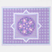 Lila W1 Fleecedecke (Vorderseite (Horizontal))