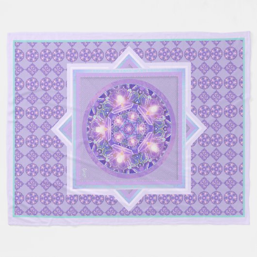 Lila W1 Fleecedecke (Vorderseite (Horizontal))