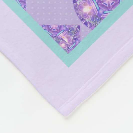 Lila W1 Fleecedecke (Ecke)