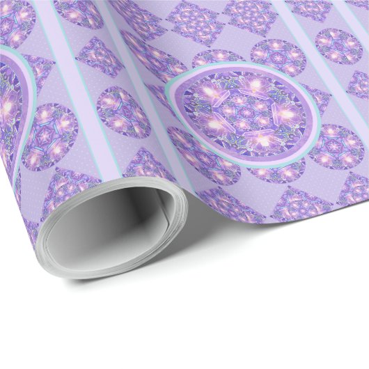 Lila W1 Geschenkpapier (Rolleneckpunkt)