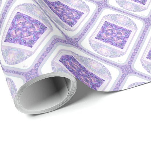 Lila W1 Geschenkpapier (Rolleneckpunkt)