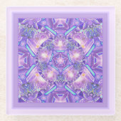 Lila W1 Glasuntersetzer (Vorderseite)