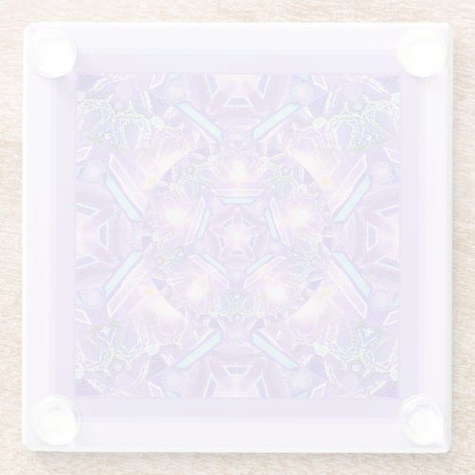 Lila W1 Glasuntersetzer (Rückseite)