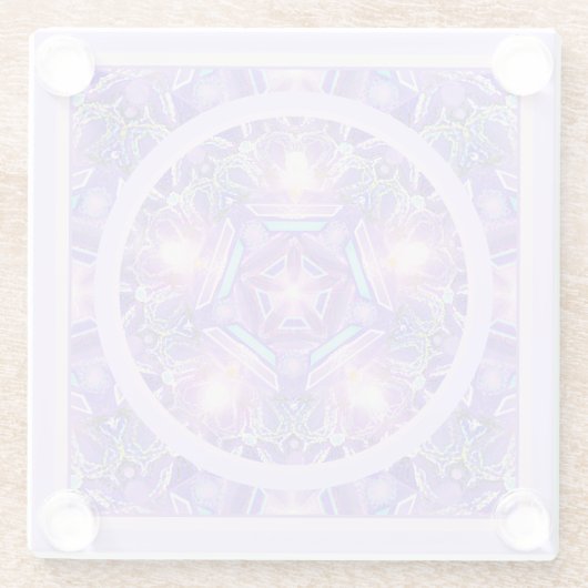 Lila W1 Glasuntersetzer (Rückseite)