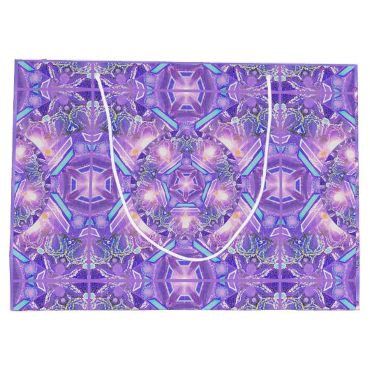 Lila W1 Große Geschenktüte (Rückseite)