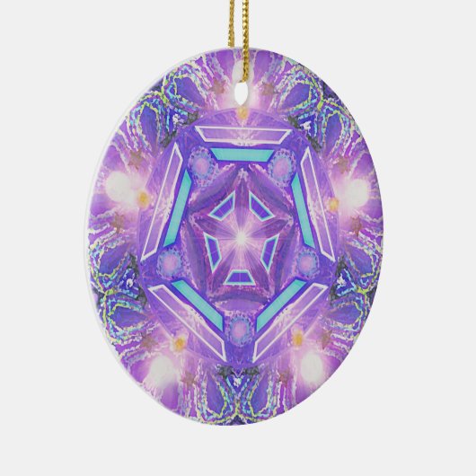 Lila W1 Keramik Ornament (Rechts)